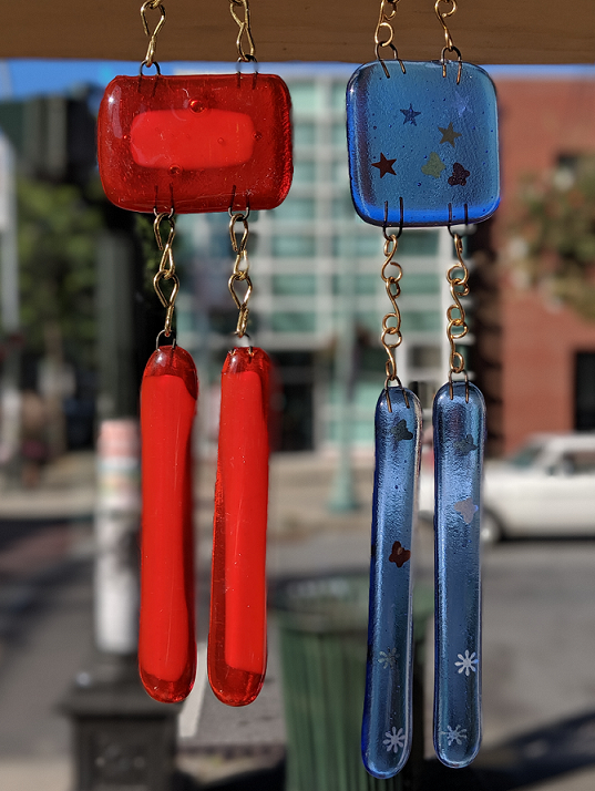 Fused Glass Windchimes