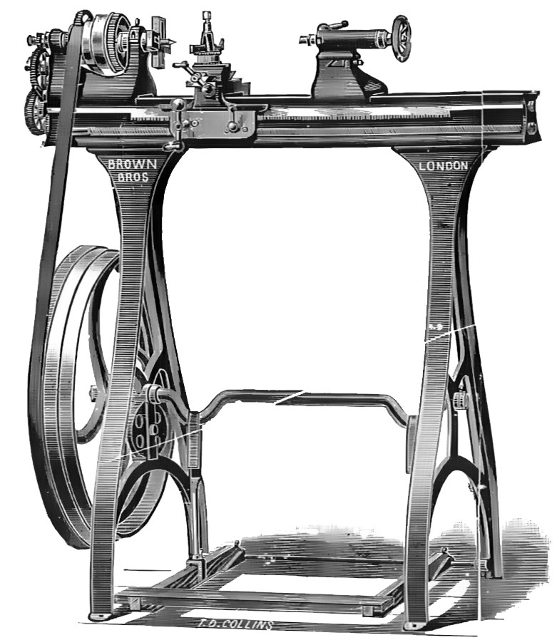 Screw_cutting_treadle_lathe_Brown_bros_1912_-_Alexander_Titcomb.jpg - 131.10 kB